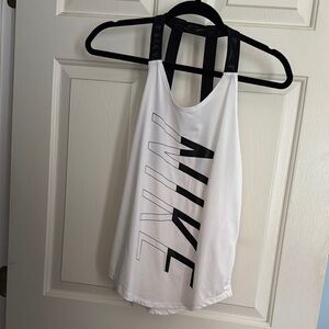 Nike White Tank with Black Accents